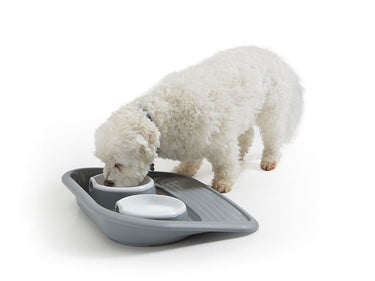 Savic Butler Cat & Dog Food Tray - GREY